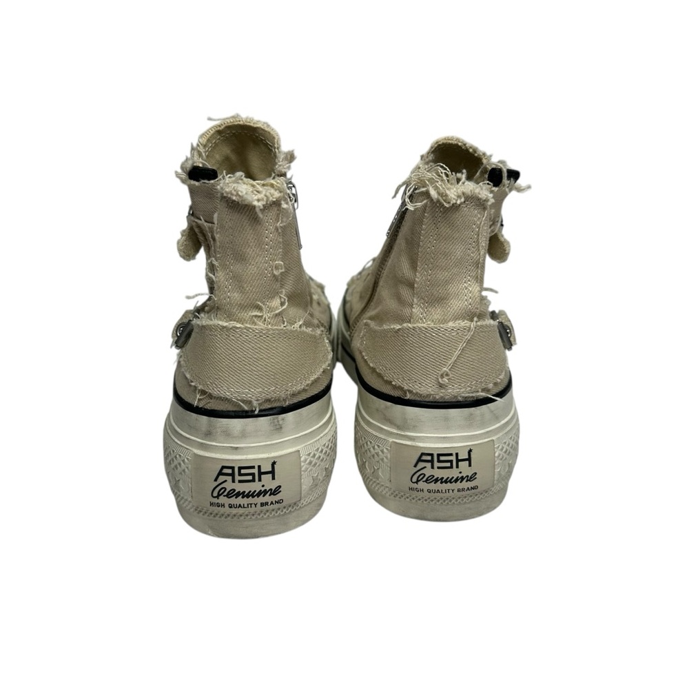 NEW W/BOX ASH Rainbow Washed Canvas High Top Sneakers in Sand 39 - Picture 7 of 13